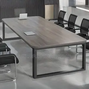 Office Table: 2400mm Rectangular Wooden Conference Table