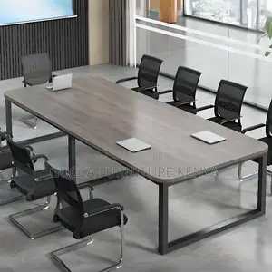 Office Table: 2400mm Rectangular Wooden Conference Table
