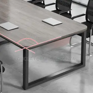 Office Table: 2400mm Rectangular Wooden Conference Table