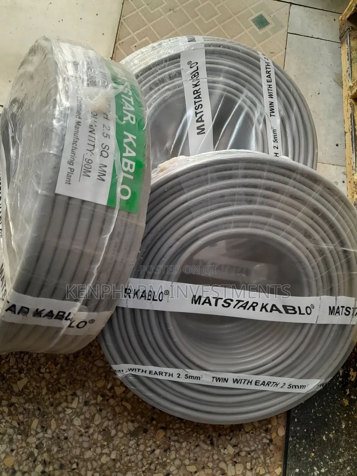 2.5mm Twin With Earth 90m, 3-Core Wire; Mtc025