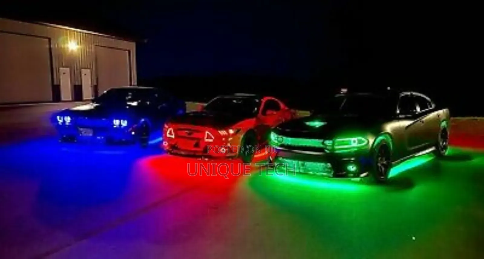 Car Exterior LED Underglow Lights With Color-Changing Effect