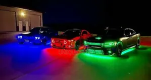 Car Exterior LED Underglow Lights With Color-Changing Effect