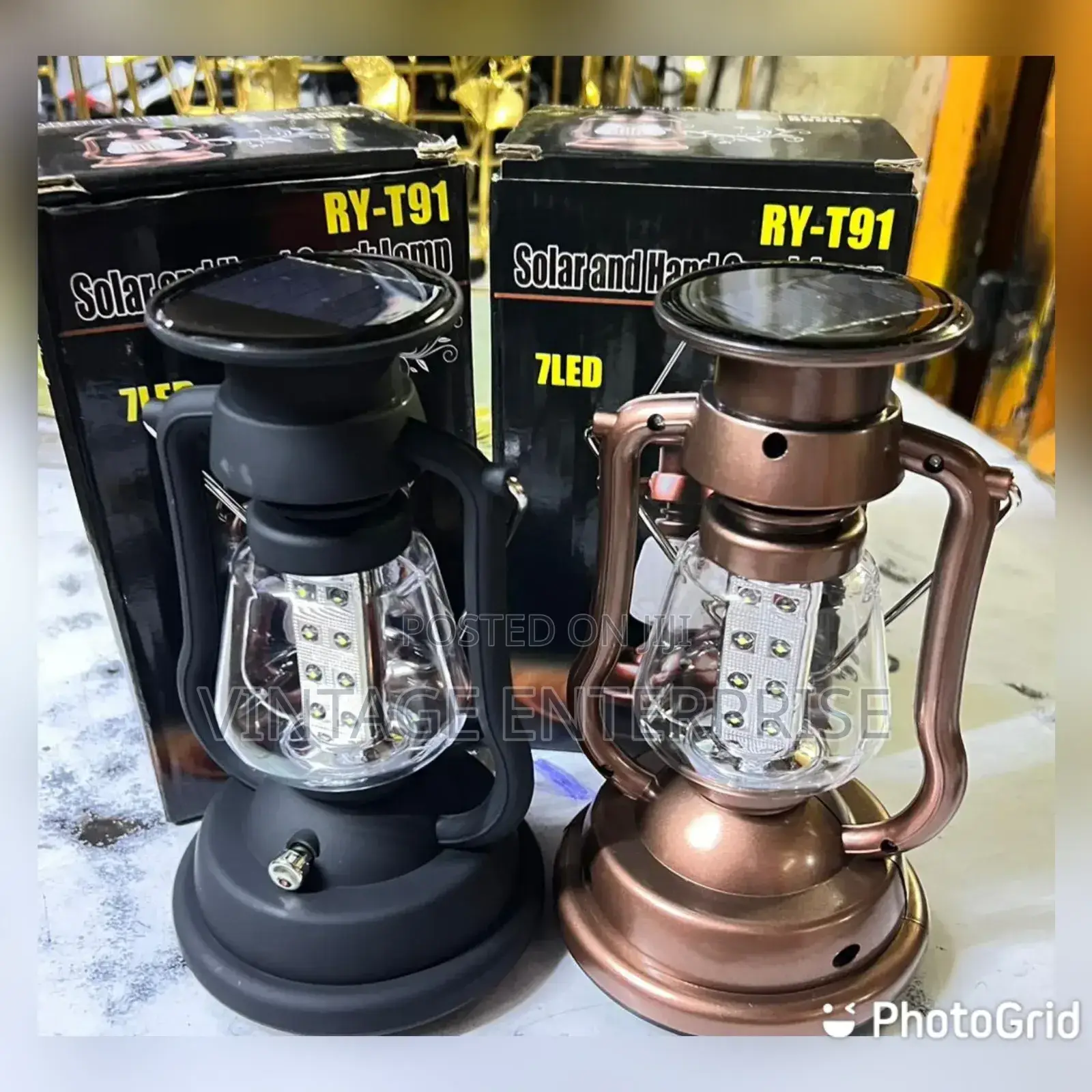 *Solar Rechargeable Lamp Battery Powered Camping Lamp*