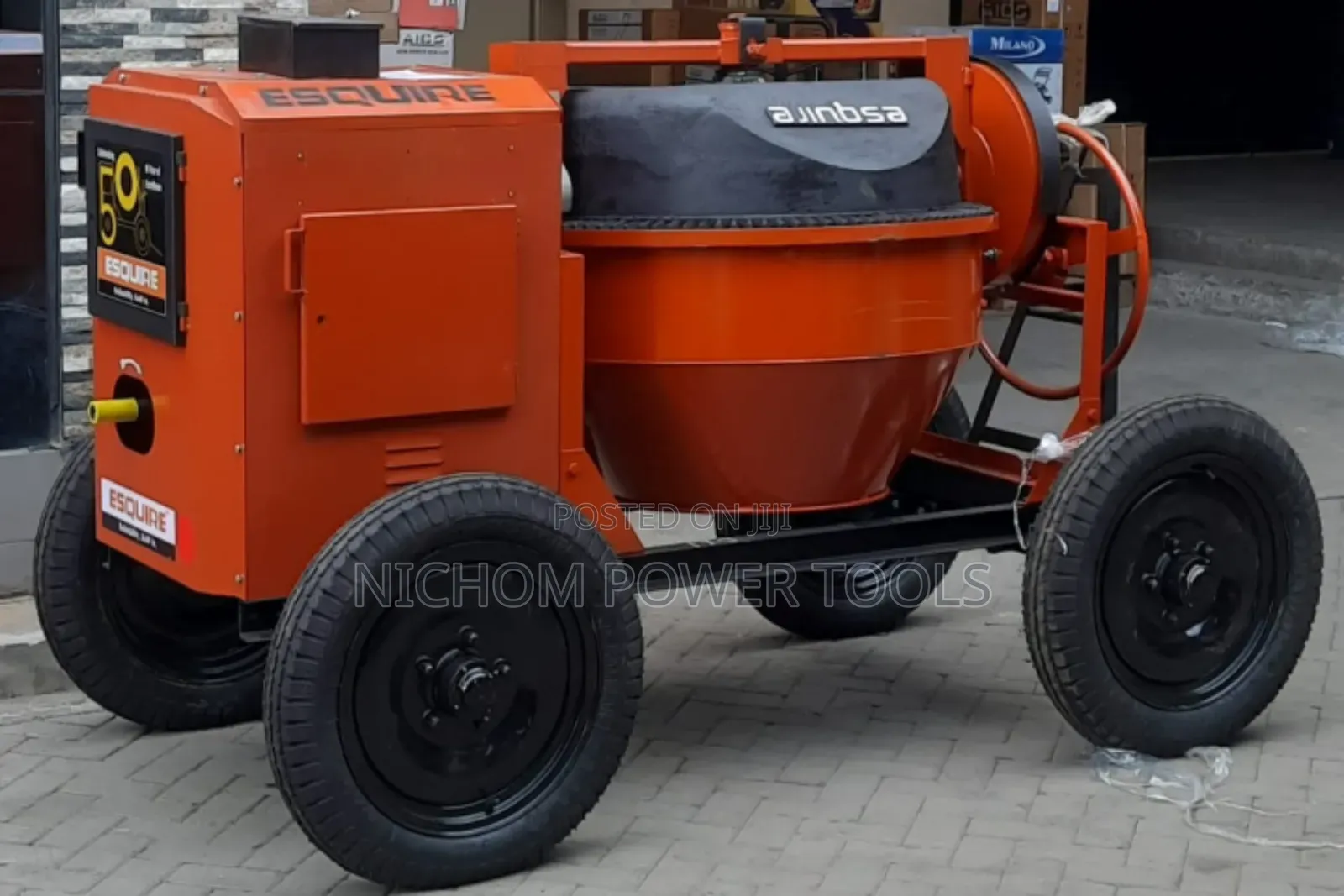 Top ESQUIRE Indian Diesel Concrete Mixer 500ltrs 6hp Engine