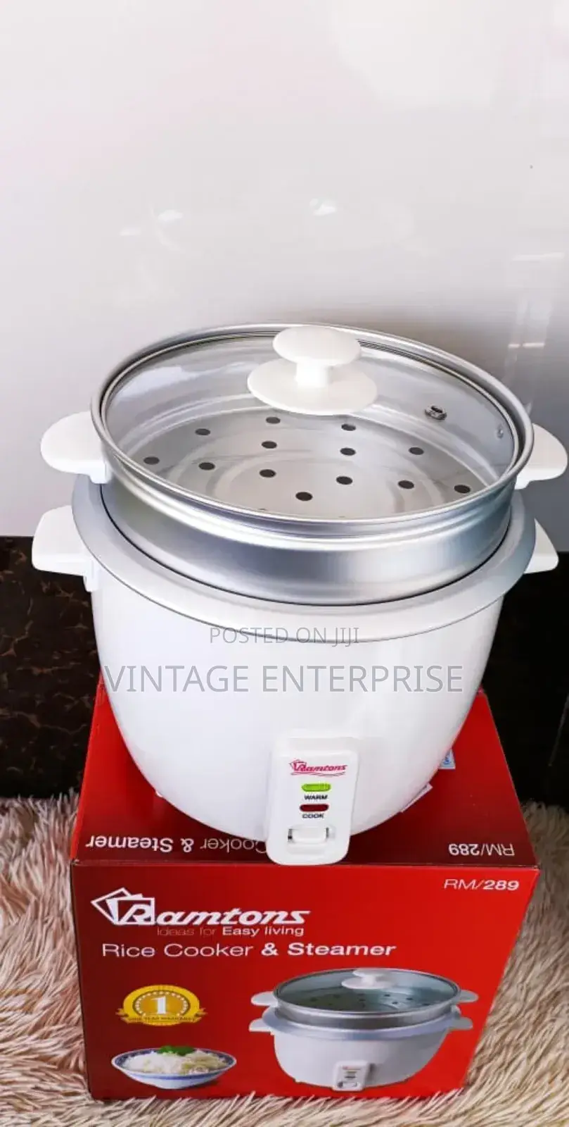 Ramtons Rice Cooker Steamer//*