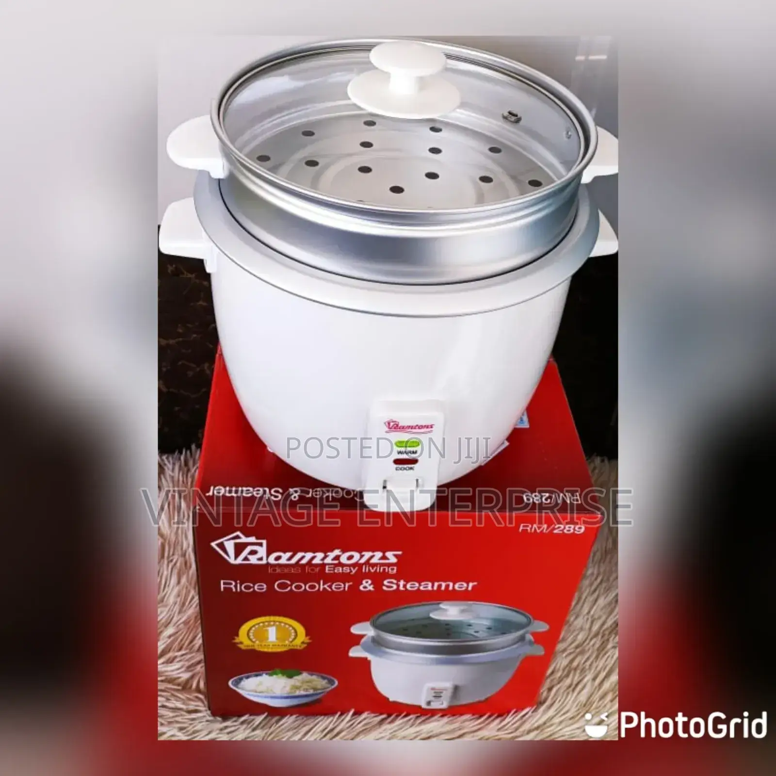 *1.8 Litres Ramtons Rice Cooker Steamer*