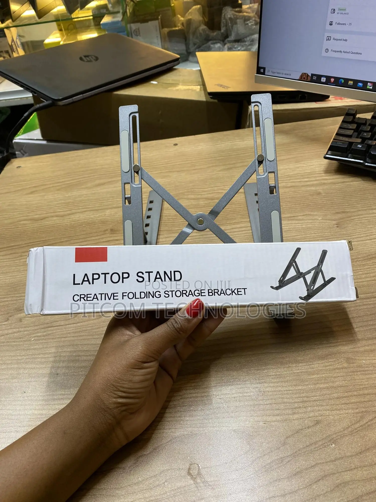 Adjastable Aluminum Laptop Stand