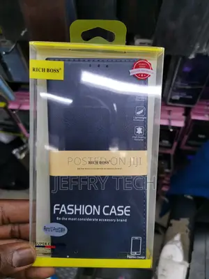 Universal Richboss Leather Flip Case for Reno10 Pro 5g -Blue