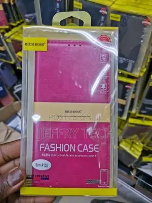 Universal Richboss Flip Cover for Samsung A10s -Pink