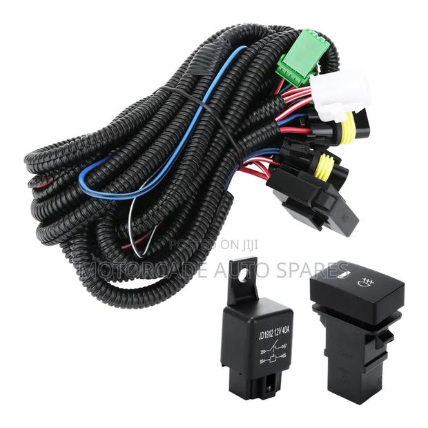 H11,H8,H16 Fog Lights Lamp Wiring Harness Switch Kit
