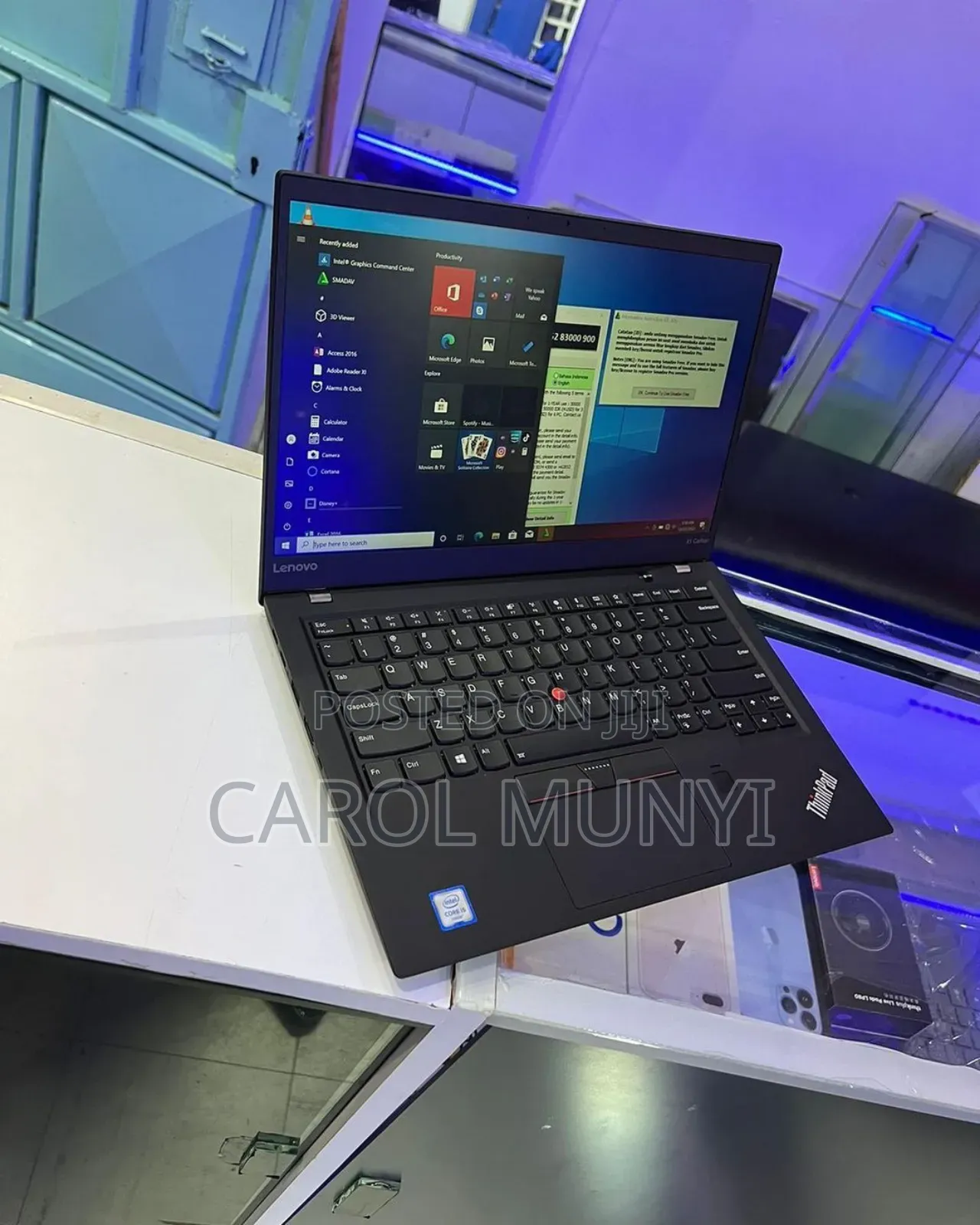 New Laptop Lenovo ThinkPad X1 Carbon 8GB Intel Core I5 SSD 256GB
