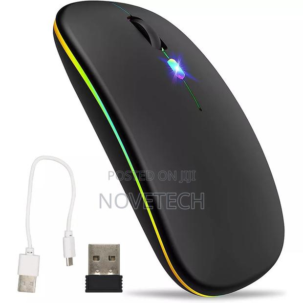 Wireless Optical Mouse 2.4 GHZ Rechargeable HP PC Laptop