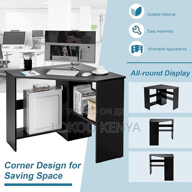 Clerical Desking: Home Office PC/Laptop Corner Table - thumbnail 6