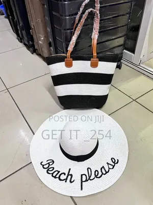 Kiondo Straw Summer Bags Set Comes With a Matching Hat.