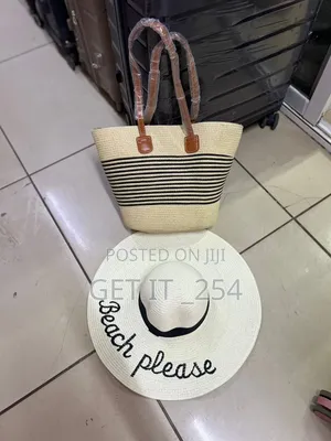 Kiondo Straw Summer Bags Set Comes With a Matching Hat.
