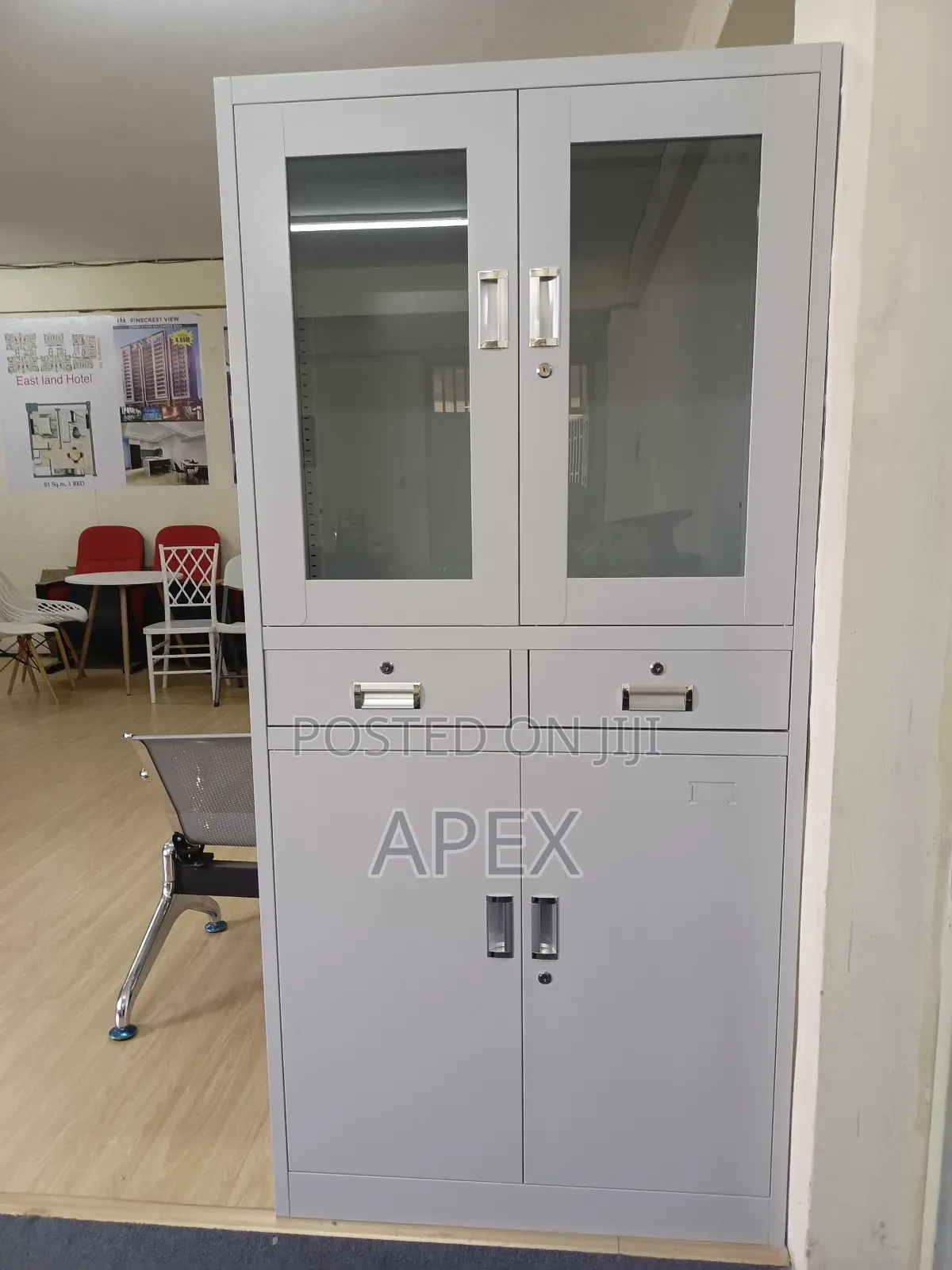 Half Glass File Cabinet.