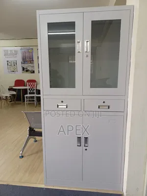 Half Glass File Cabinet.