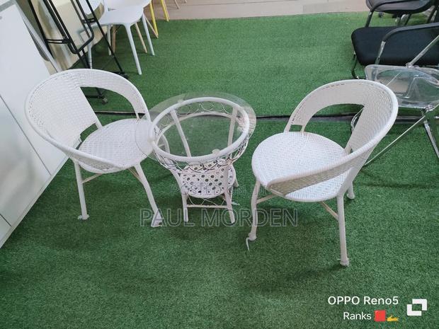 Leisure Outdoors Dining Table With Two Dining Chairs - main view