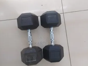 15kg Hexagonal Dumbbells (Per Hand)