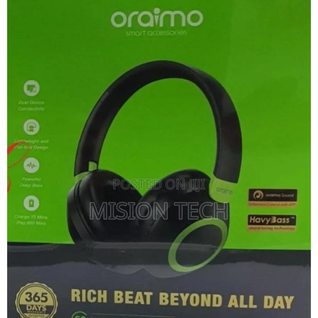 Oraimo Boompop 2 ENC Over-Ear Wireless Headphones - main view