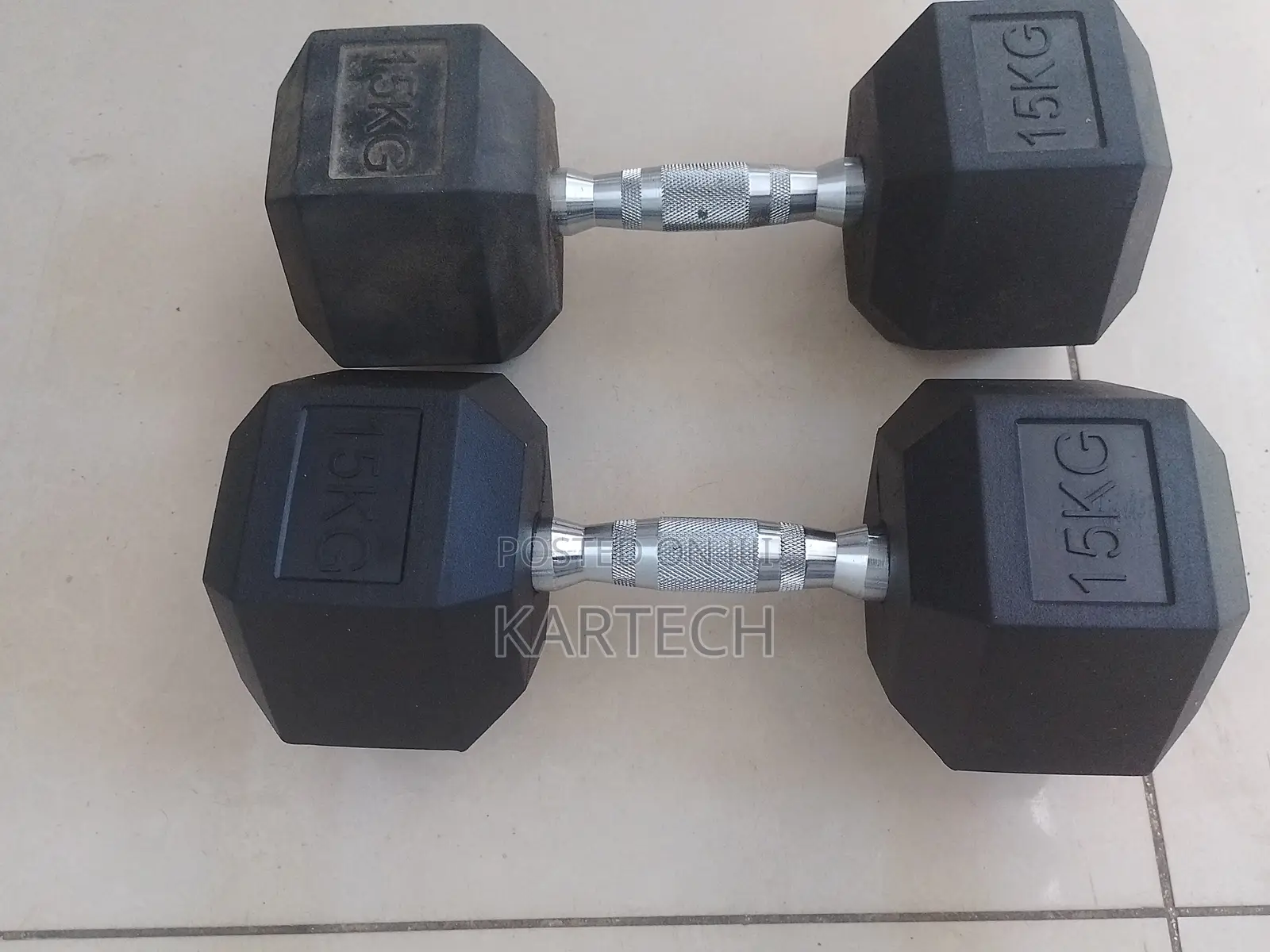 Hexagonal Dumbbells Set -15 Kg Both Hands