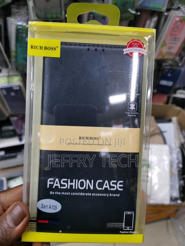 Universal Richboss Flip Cover for Samsung A10s -Black - main view