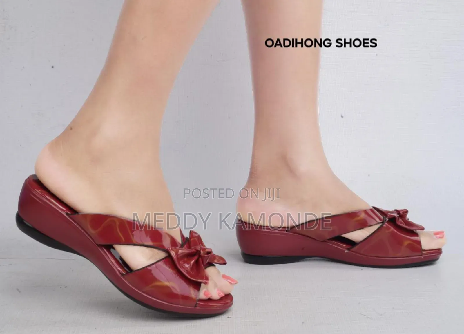 Maroon Open Shoes