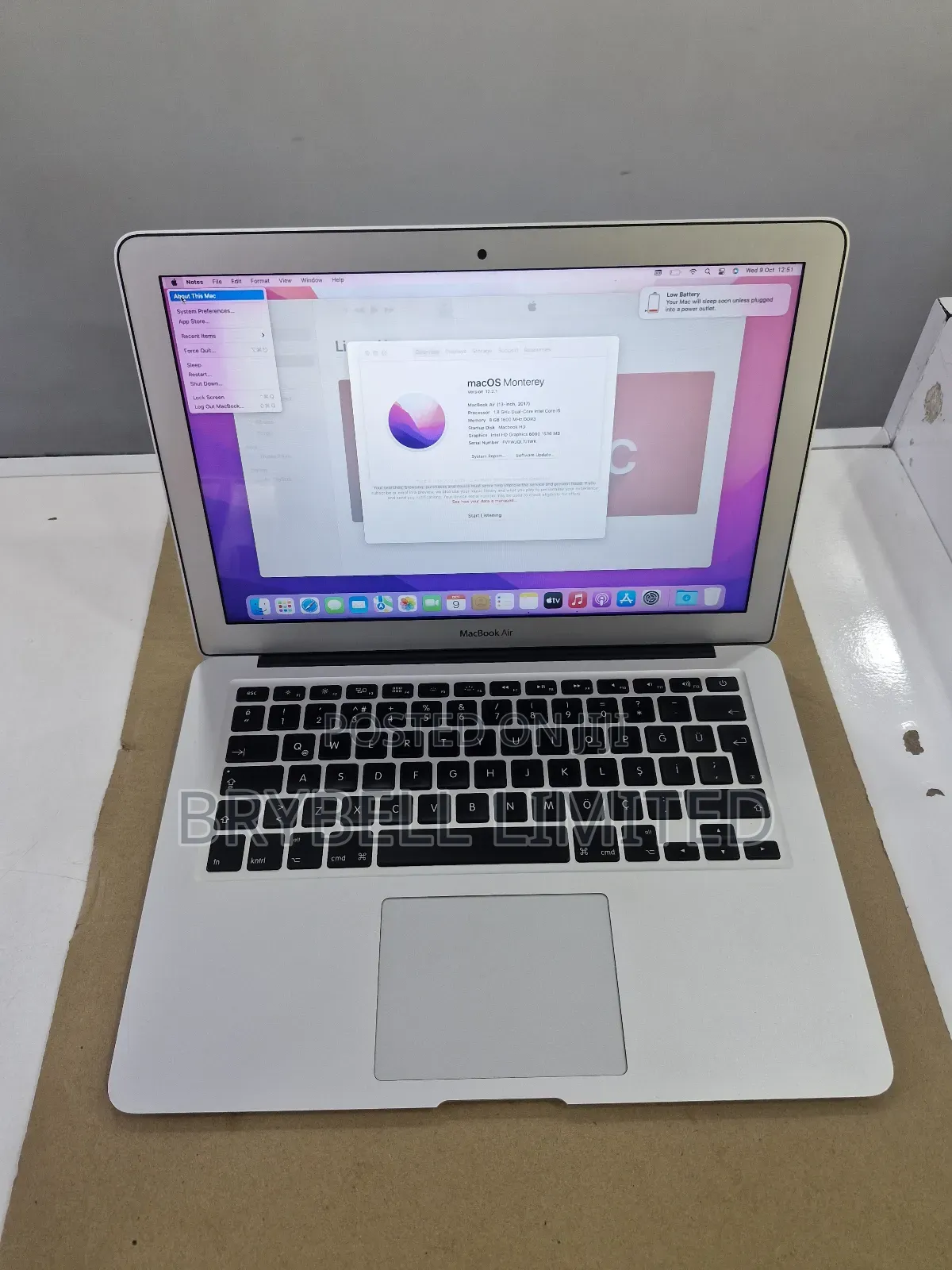 Laptop Apple MacBook Air 8GB Intel Core I5 SSD 128GB