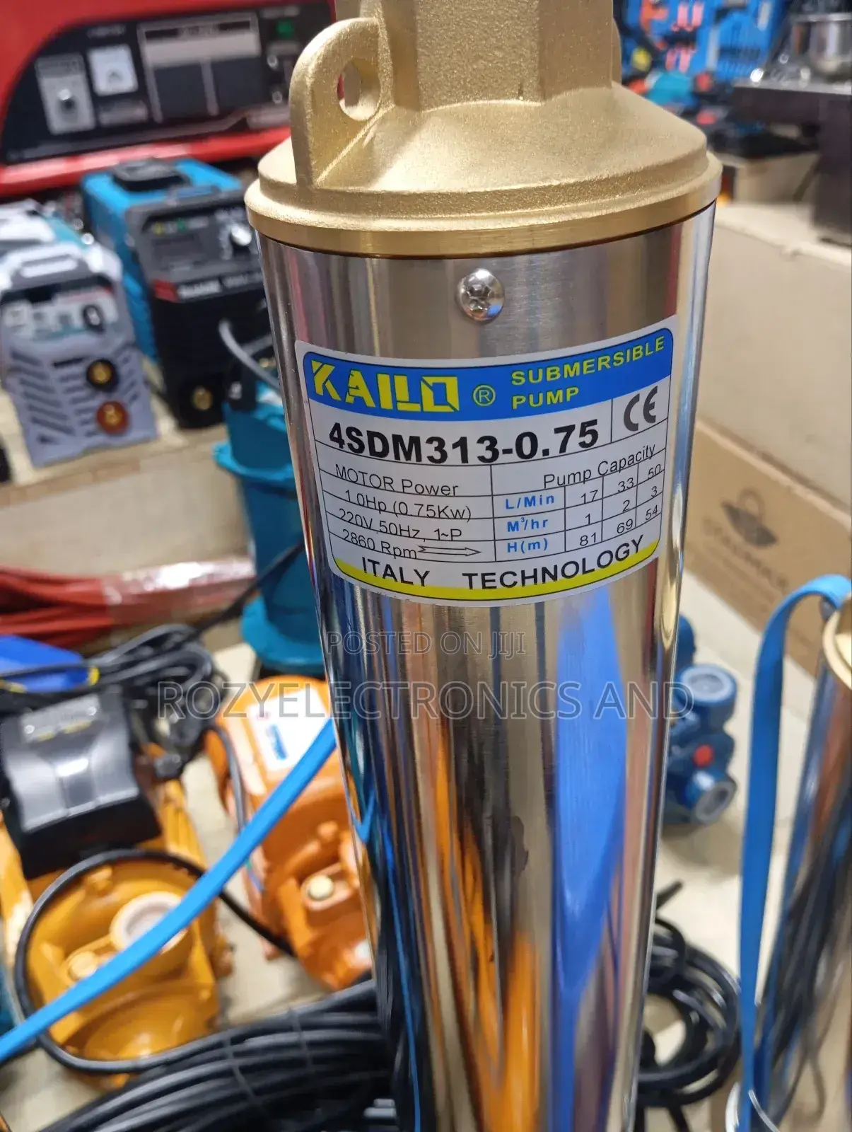 Submasible Water Pump 1hp 81 M Head