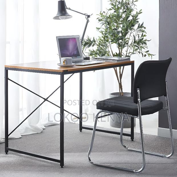 Office Chair: Black Leather Conference Room Chair