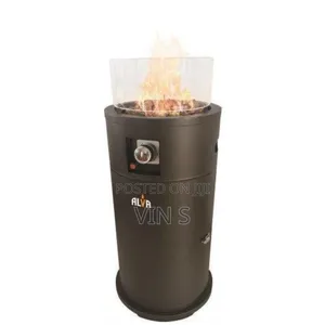 Firepit Round Patio Heater (Short-Stand) + Lava Stones
