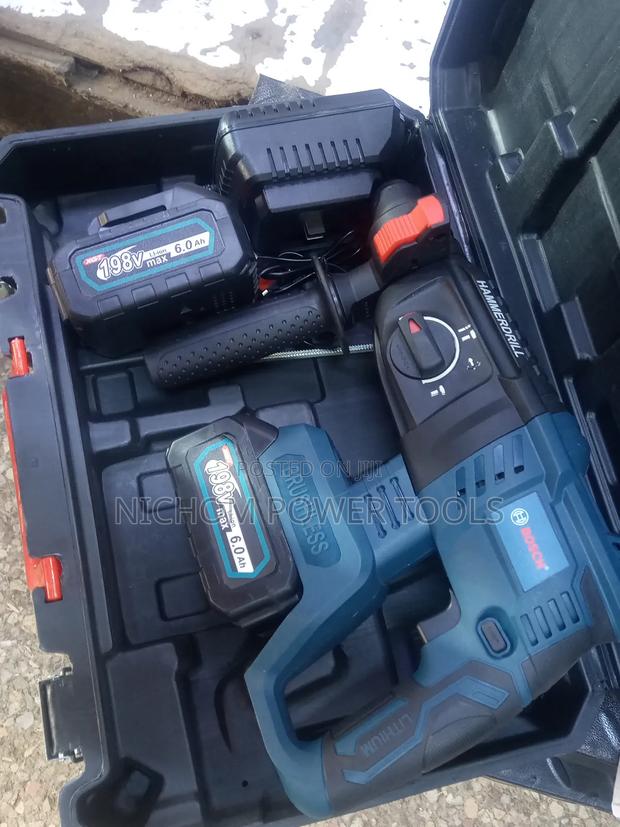 198v Bosch Cordless Rotary Hammer Drill/Rechargeable Rotary - thumbnail 3