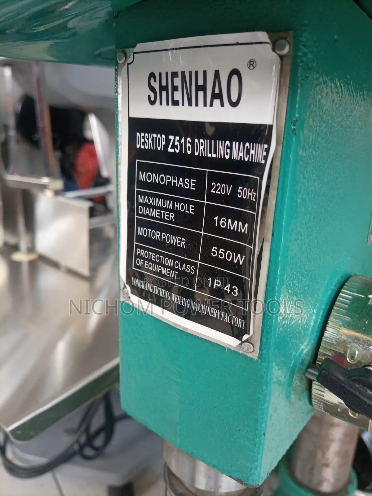 550watts Drill Press/Desktop Z516 Drilling Machine