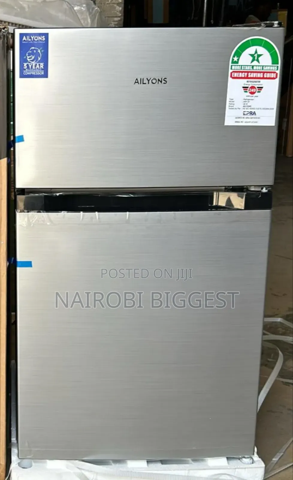 Ailyons 90l Double Door Fridge