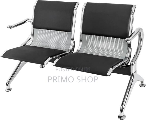 2-Seater Reception Bench -Office Waiting Chairs - thumbnail 2
