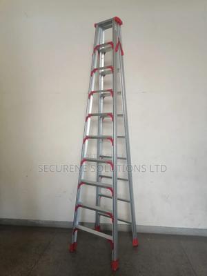 10ft/10steps Aluminium Mini Folding A Type Ladder. - thumbnail 2