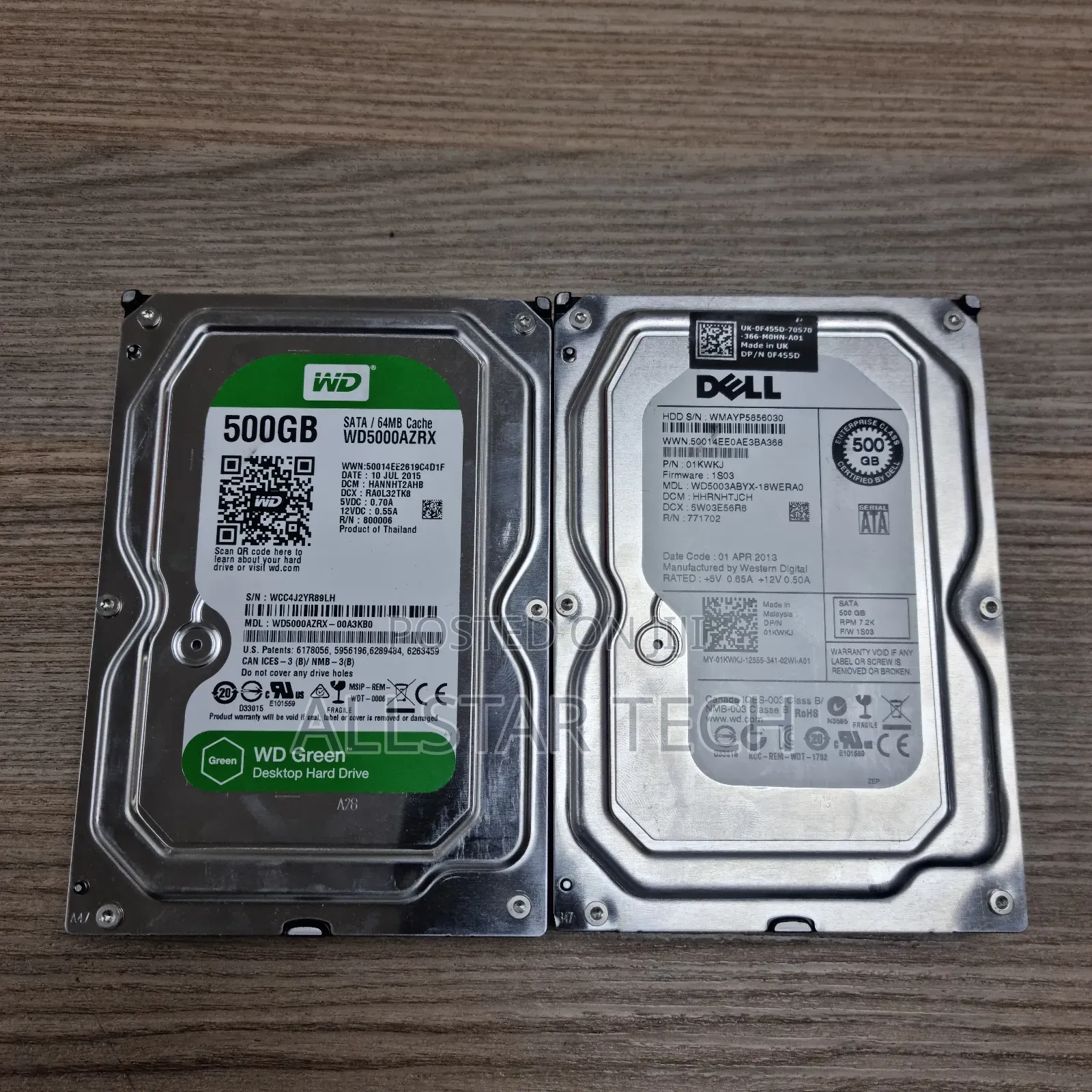 Wd Green/ Dell/ 500gb Sata/ 64mb Cache