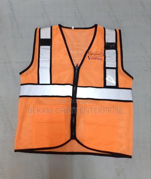 Breathable Hi-vis Meshed Orange Vest