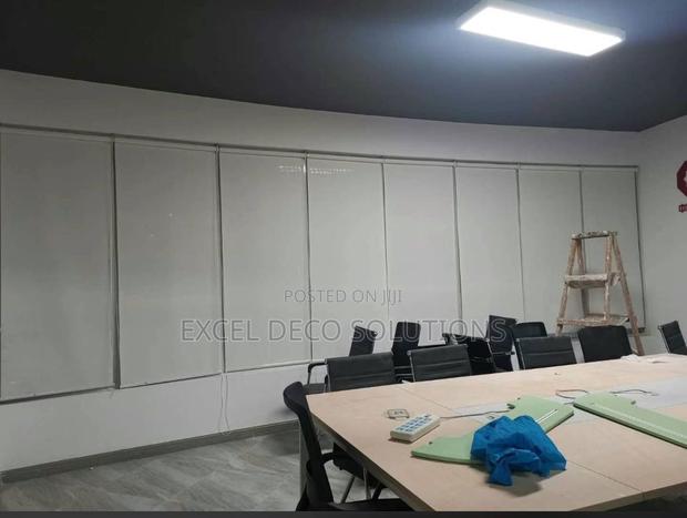 White Customized Blackout Roller Blind