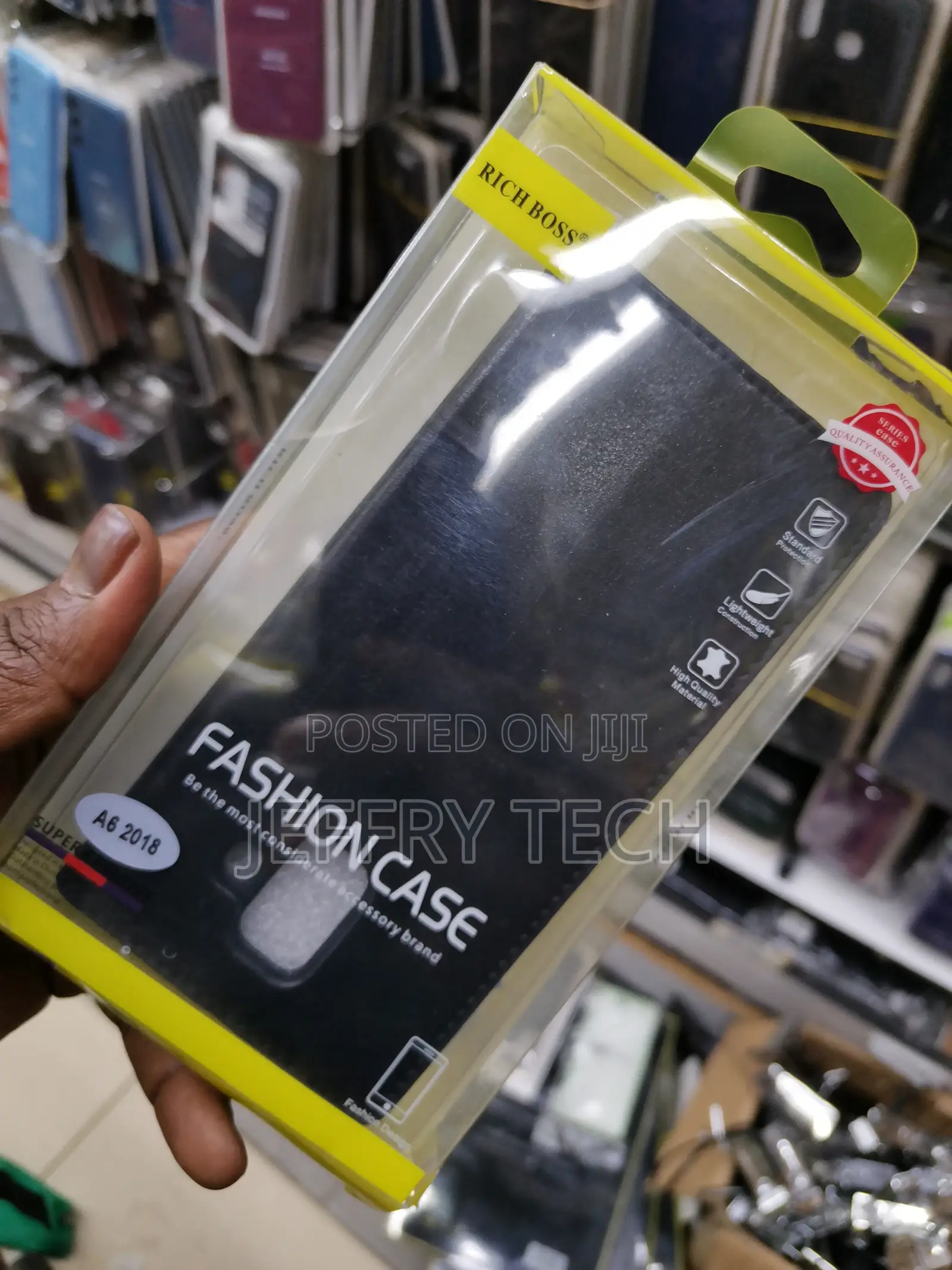 Universal Richboss Cover for Galaxy A6 (2018) -Black