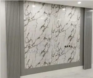 UV Glossy White Marble Sheets