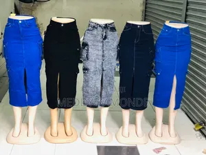 Grey/Black/Blue Jeans Skirt
