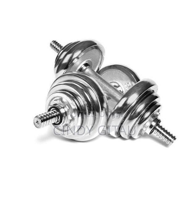 10 Kg Adjustable Chrome Dumbell Weight Training Sets