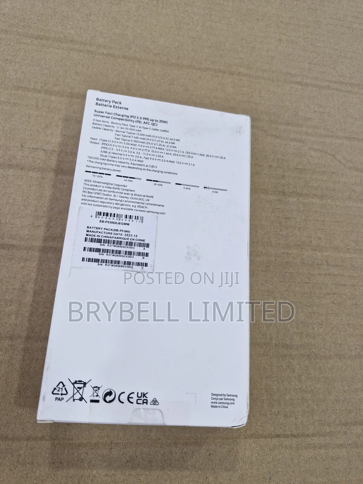 Samsung Battery Pack 20,000 Mah