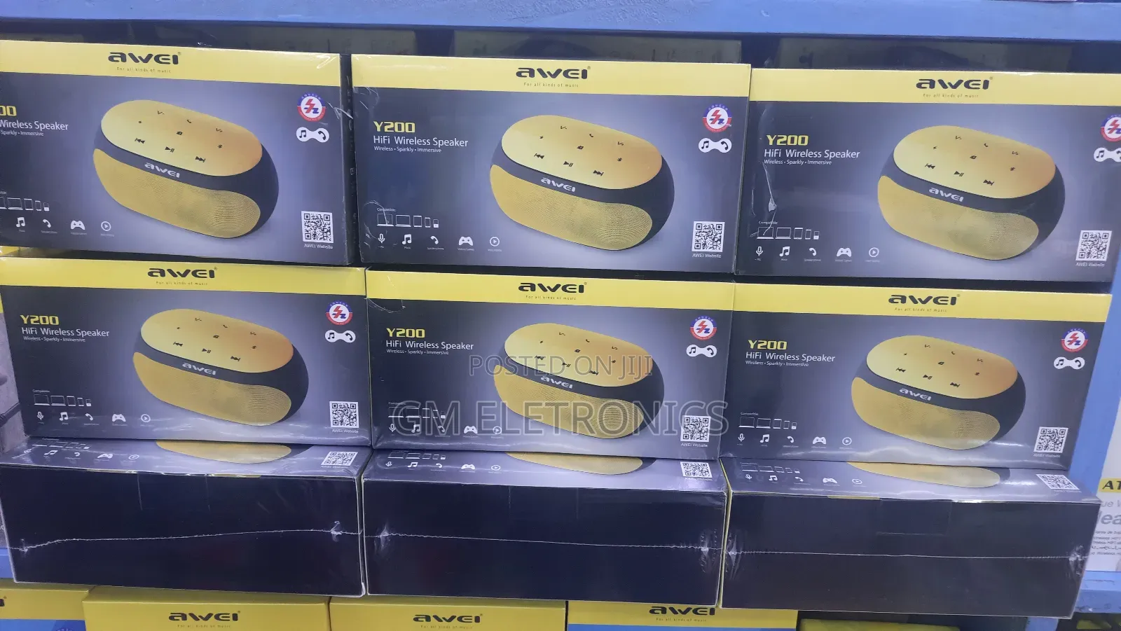 Original Y-200 Hifi Bluetooth Speaker (9W) Yellow Black.