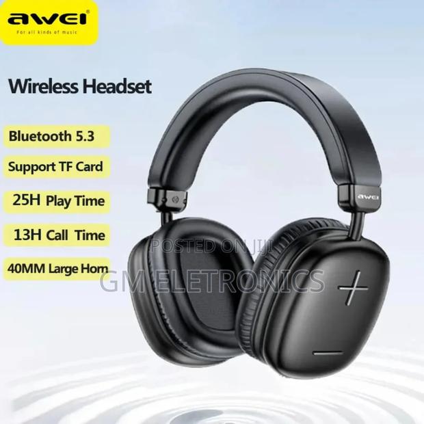 Awei AT6 Wireless Headphones Bluetooth 5.3 Earphones . - main view