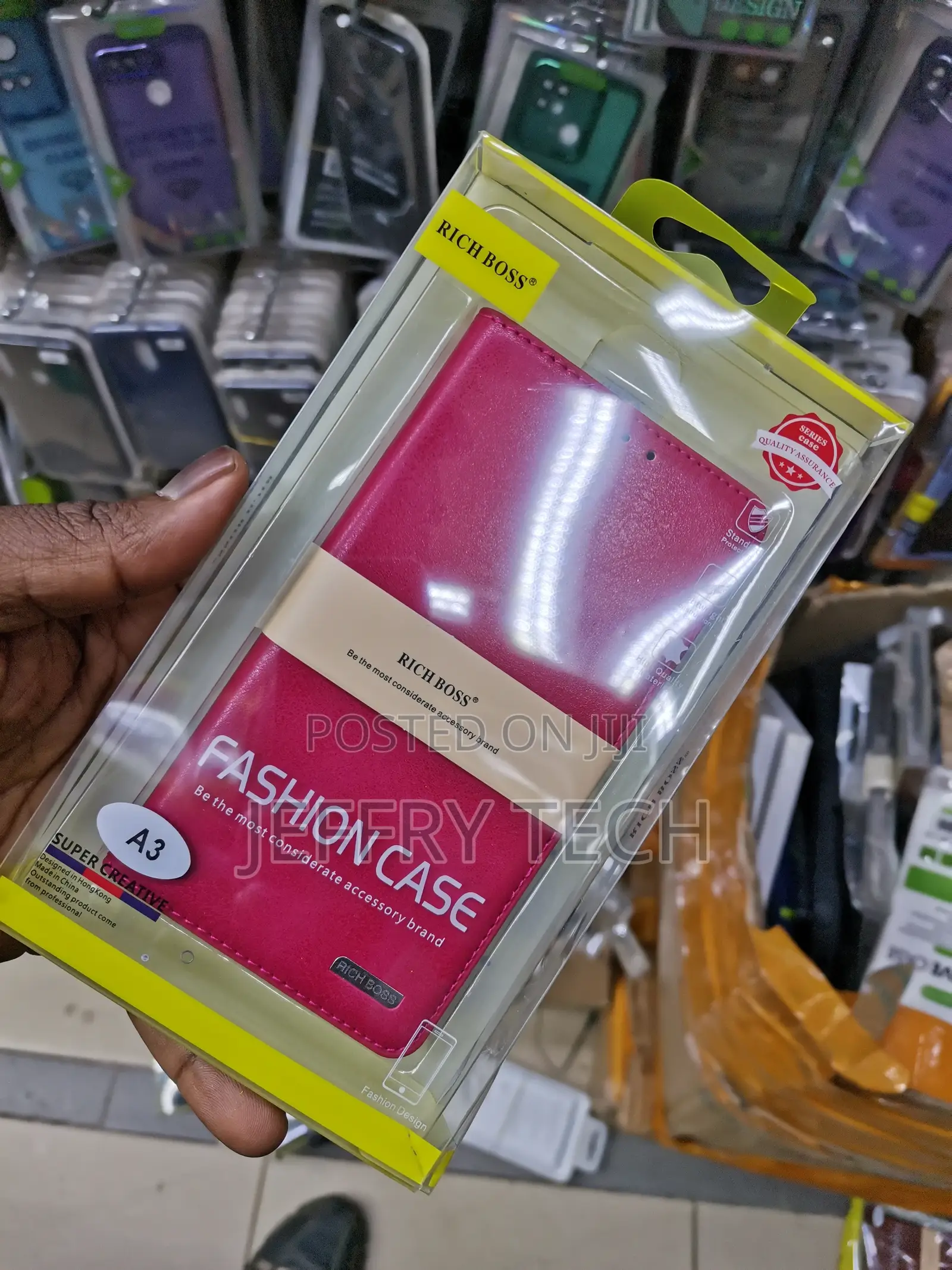 Universal Rich Bos Flip Case for Xiaomi A3 -Pink