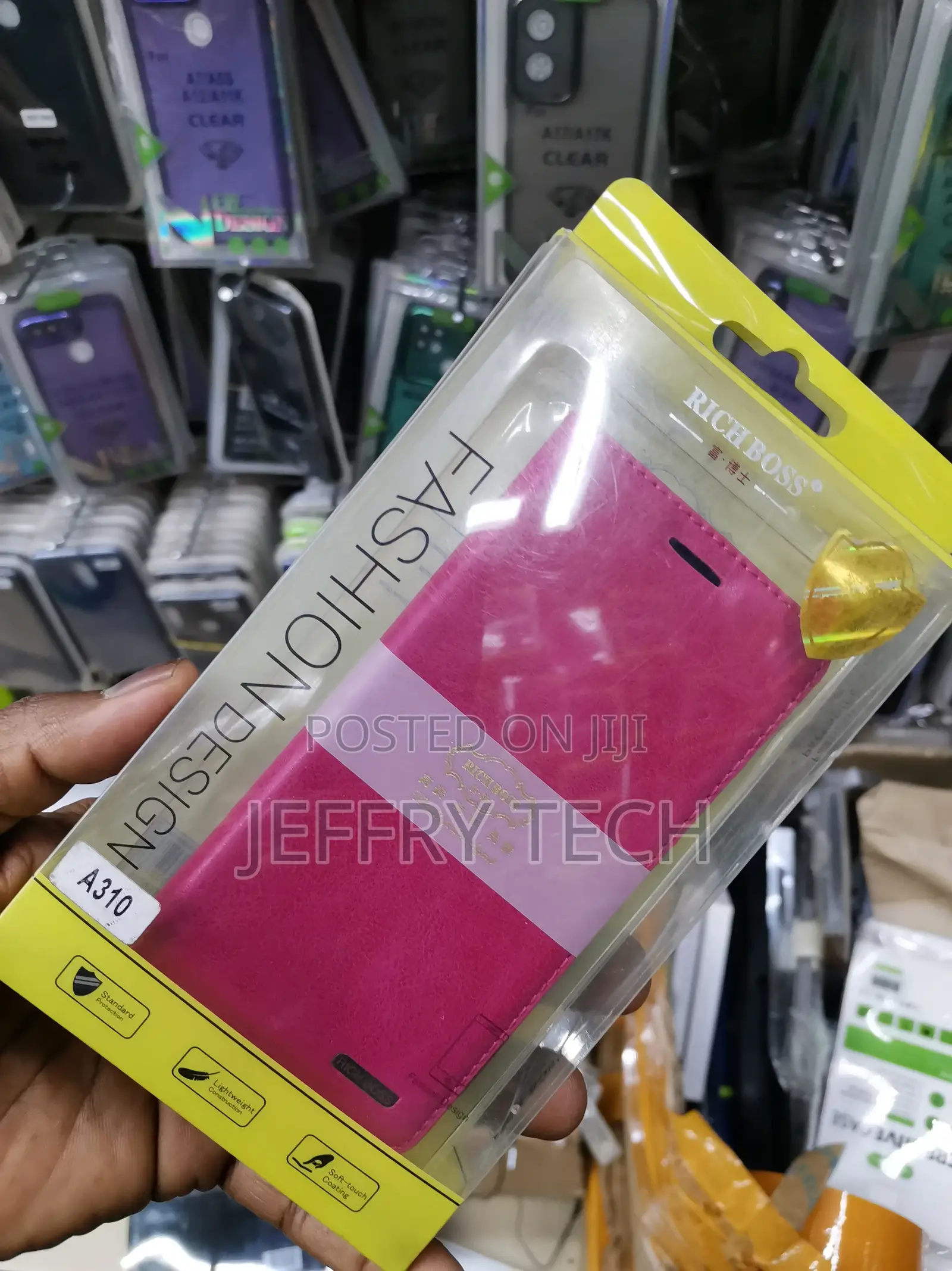 Niversal Richboss Samsung A310 - Flip Cover -Pink