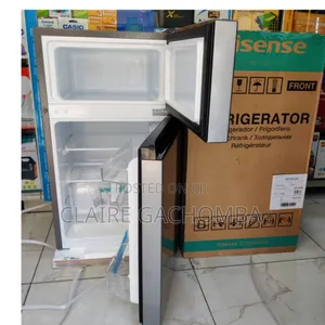 *Hisense 91litres Double Door Fridge