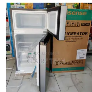 *Hisense 91litres Double Door Fridge